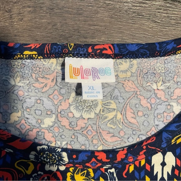 Aztec Floral Patterned T Shirt Dress. - Picture 8 of 9